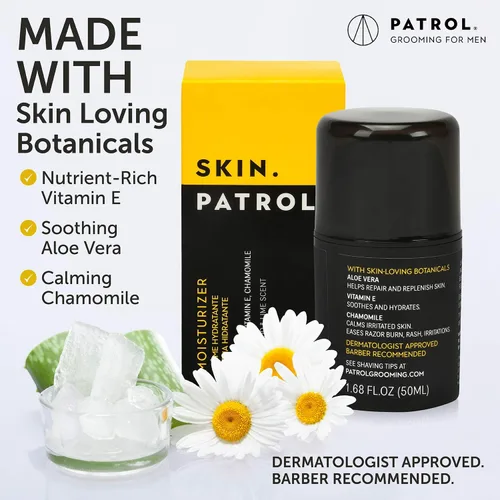 Vista 3 de Bump Patrol Hidratante diario para la piel, aloe vera, vitamina E, manzanilla protege contra golpes de afeitar, pelos encarnados - 1.68 onzas