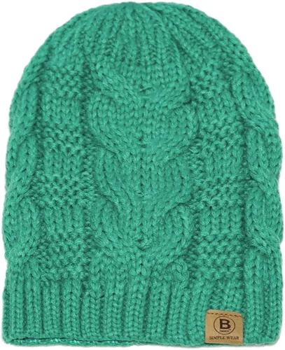 Vista 4 de BASICO Gorro de invierno para mujer, gorro de pescador de punto holgado para hombre