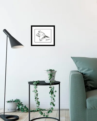 Vista 3 de Póster de Pablo Picasso de 14 x 11 pulgadas, diseño de The Cat (Le Chat)