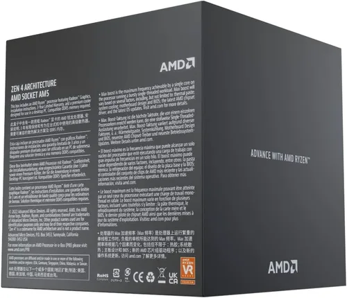 Vista 6 de AMD Ryzen 9 7900, procesador de escritorio desbloqueado de 12 núcleos y 24 hilos