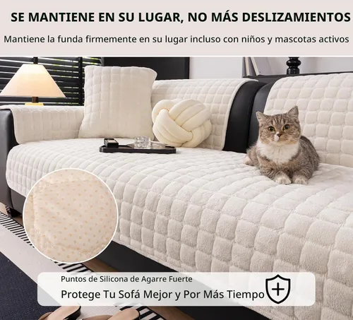 Vista 5 de Fundas seccionales de terciopelo para sofá de 1 asiento