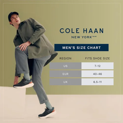 Vista 7 de Cole Haan Calcetines de cuello redondo con estampado de vestido para hombre (paquete de 3)