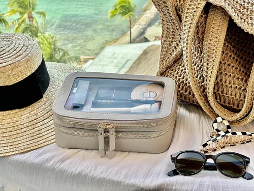 Vista 5 de JAZD Bolsa de cosméticos transparente para mujer