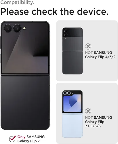Vista 2 de Miimall Funda delgada para Galaxy Flip 7 con protector de pantalla integrado, grado militar, a prueba de golpes, a prueba de caídas, delgada