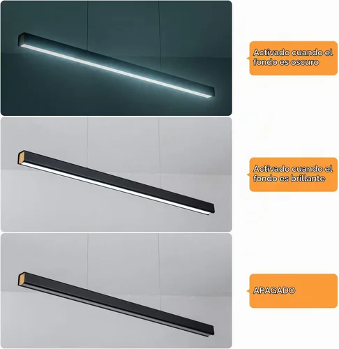 Vista 9 de Lámpara colgante lineal LED de 39.37 pulgadas, luz de mesa de billar regulable de 36 W, luces modernas de isla para cocina, comedor, sala de estar
