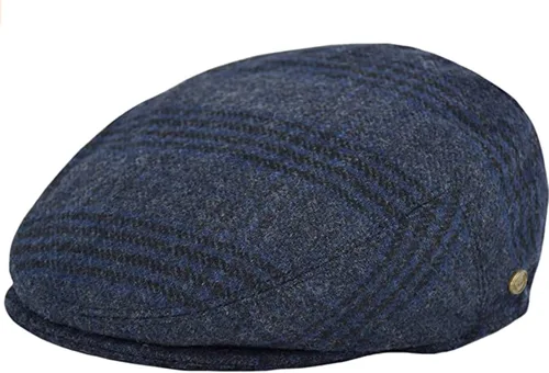 Vista 12 de Epoch Gorra de conducción de cabbie de lana de espiga para hombre