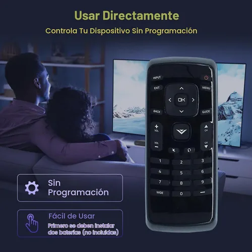 Vista 2 de XRT020 Reemplazo remoto para VIZIO LED TV D32hn-E0 D43n-E1 D32hn-D0