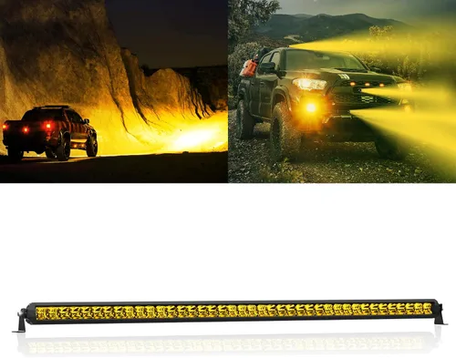 Vista 15 de Barra de luz LED de 12 pulgadas EK ENNOKING de doble fila, foco marino blanco, alta luminosidad, 100 W, luz LED de haz puntual y de inundación, luz