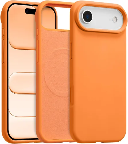 Vista 648 de Funda magnética de silicona para iPhone 13 Pro, color blanco antiguo [Compatible con Magsafe] [Forro de microfibra suave antiarañazos], funda