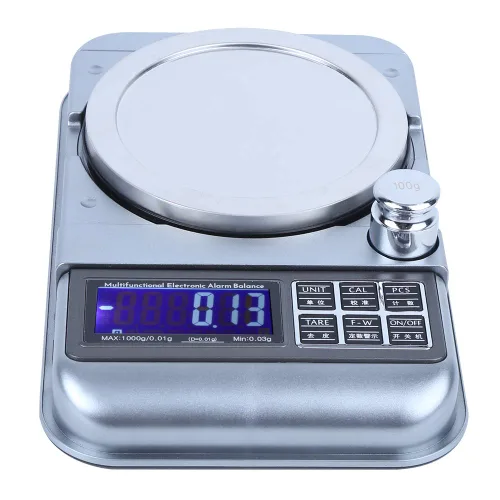 Vista 7 de Topyond Báscula digital de gramos, 35.27 oz/0.00 oz de precisión para joyas y monedas, diseño recargable portátil con temporizador, para pesaje