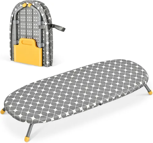Vista 8 de Tabla de planchar pequeña plegable, mini tabla de planchar pequeña, mini tabla de planchar pequeña con almohadilla de cubierta, juego de plancha