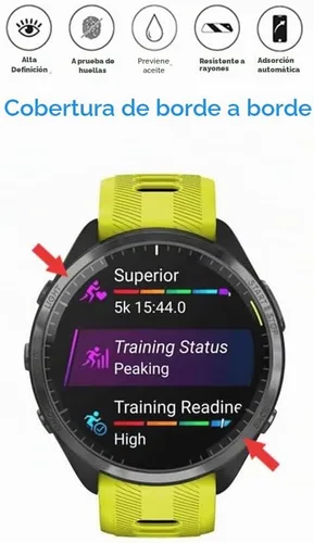 Vista 4 de Protector de pantalla compatible con Garmin Forerunner 965