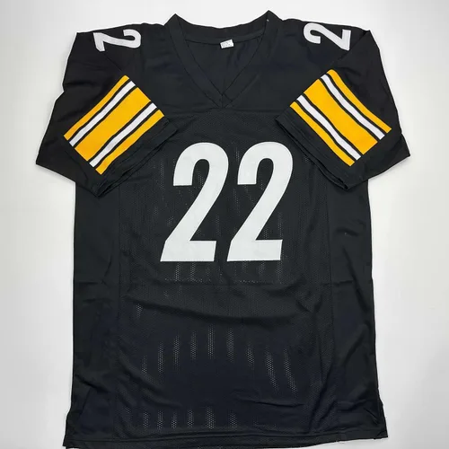 Vista 4 de Camiseta de fútbol negro de Najee Harris autografiada/firmada Pittsburgh JSA COA