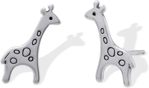 Vista 2 de Boma Jewelry - Pendientes de plata de ley con diseño de jirafa