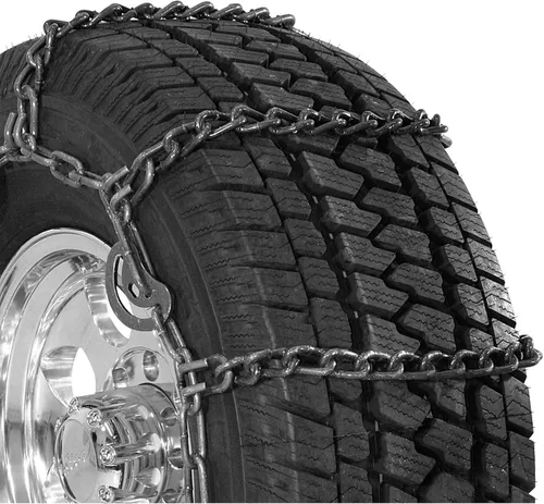 Vista 4 de SCC QG3210 Quik Grip - Cadena de tracción para neumáticos de camión ligero, base ancha DH, juego de 2