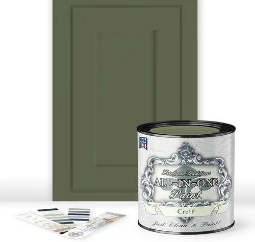 Vista 61 de Pintura TODO EN UNO, Abbey (gris cálido), Muestra de 8oz - Pintura duradera para gabinetes y muebles. Imprimación y capa superior incorporadas,