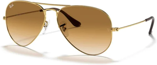 Vista 50 de Ray-Ban RB3025 - Lentes de sol de aviador de metal para hombre y mujer + paquete con kit de cuidado de gafas iWear de diseñador