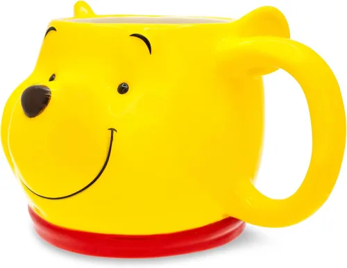 Vista 2 de Winnie the Pooh Disney - Taza de cerámica esculpida en 3D, taza de café grande para té, expreso, cacao, capacidad para 20 onzas
