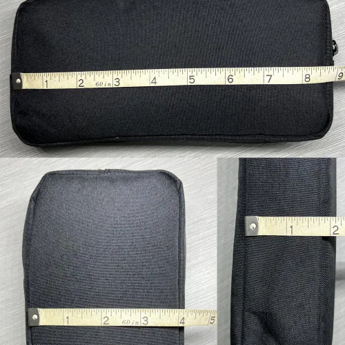 Vista 8 de Bolsa de transporte suave universal para electrónicos/accesorios, duradera y ligera, adecuada para salidas, negocios, viajes y kit de cosméticos