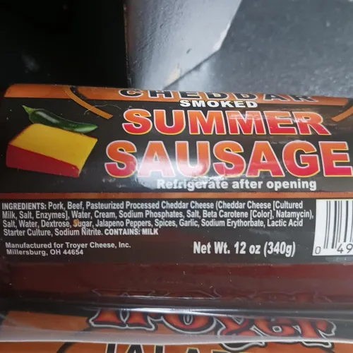 Vista 5 de Salchicha de verano Jalapeño Cheddar de Amish Country Slice and Enjoy Pack de 2