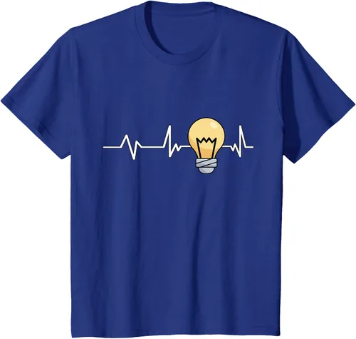Vista 34 de Bombilla Heartbeat bombilla regalo bombilla bombilla camiseta Negro