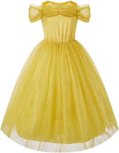 Vista 3 de Disfraz de princesa Elsa para niñas pequeñas, vestido de princesa con accesorios, Cenicienta, cosplay, reina nieve