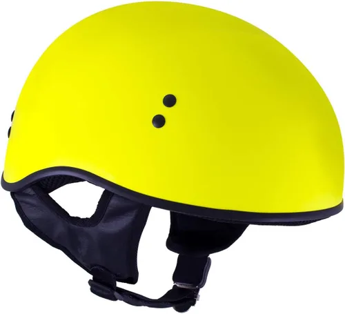 Vista 8 de Milwaukee Helmets T68 'The O.G.' Hi-Vis - Casco para motocicleta, color amarillo neón, aprobado por DOT, para hombres y mujeres