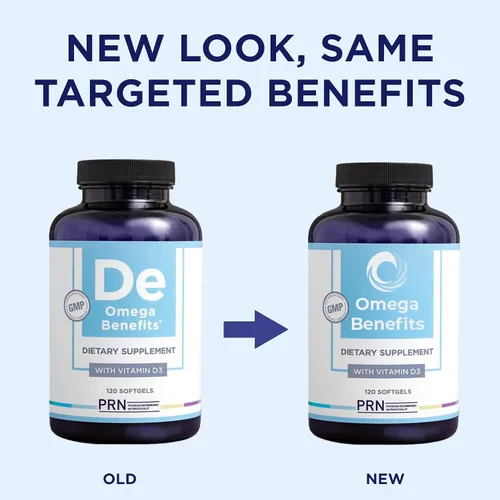 Vista 2 de Physician Recommended Nutriceuticals PRN aceite de pescado con Omega-3, 120 comprimidos blandos, 1 Fish Oil Omega 3 Supplements with 1680 mg EPA &