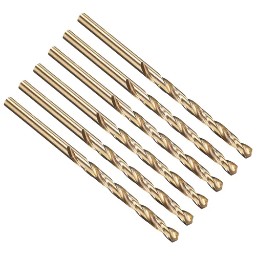 Vista 241 de PATIKIL Broca Jobber de 0.039 in, vástago recto M35 cobalto 5% acero de alta velocidad 135° acabado dorado para metal duro de acero inoxidable - 2