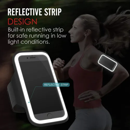 Vista 8 de MoKo banda deportiva protectora para iPhone 6/6s, Negro