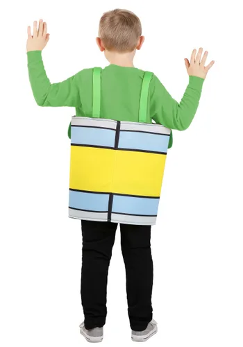 Vista 2 de Disfraz de Lata de Espinacas para Niños Multicolor