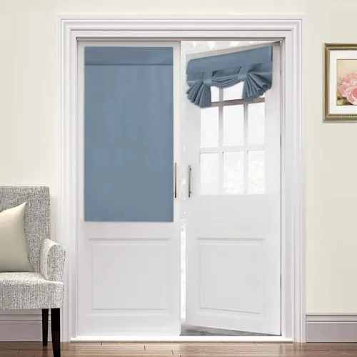 Vista 128 de Turquoize Cortinas Opacas con Aislamiento Térmico Paneles de Tratamiento de Ventanas con Bolsillo para Barra Paneles de Ventana para Ventanas
