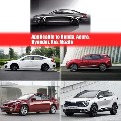 Vista 6 de Juego de 4 tornillos rotores de disco de frenado, tornillos de freno delantero y trasero de acero inoxidable, adecuados para modelos Honda, Hyundai