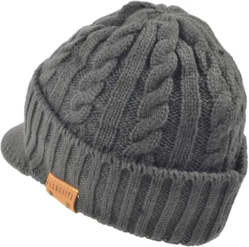 Vista 3 de Ruphedy Gorro para hombre con ala de invierno de punto grueso polar visera Beanie con Bill B5042