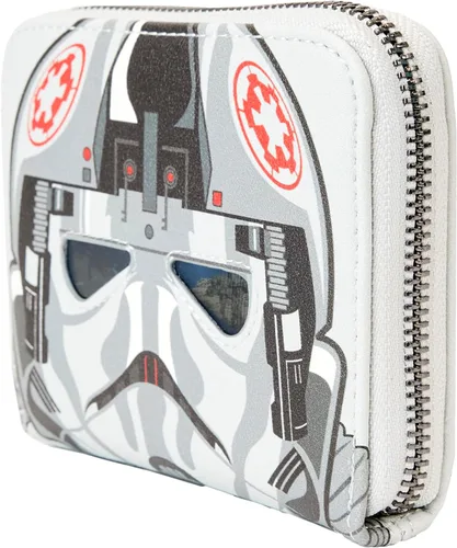 Vista 2 de Loungefly Star Wars billetera lenticular de at at at exclusiva, convención de verano