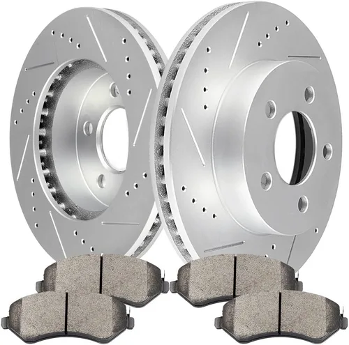 Vista 9 de SCITOO Kit de freno delantero Rotores de freno delantero y pastillas de freno de cerámica para Acura RSX 2003-2006