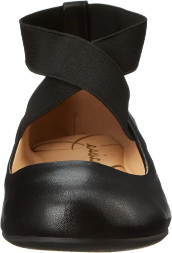 Vista 2 de Jessica Simpson Mandayss Women's Pull-On Criss-Cross Ankle Ballet Flats Shoes