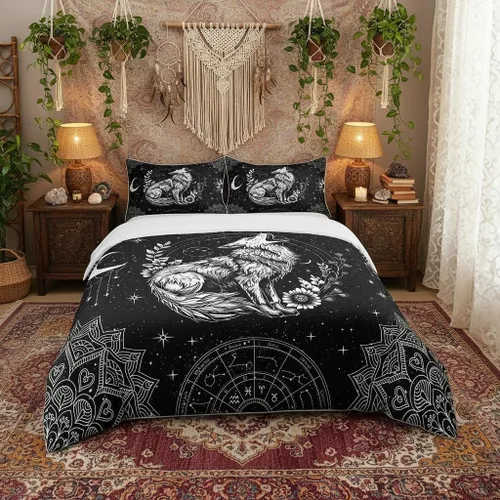 Vista 57 de Castle Fairy Juego de funda de edredón con estampado de leopardo, 100 % algodón natural, juego de funda de edredón de guepardo africano con 1 funda