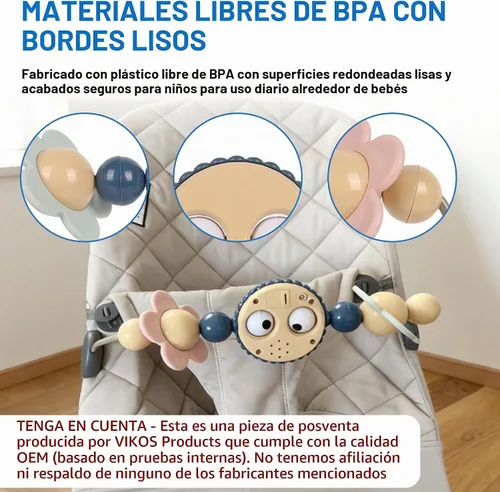Vista 5 de Baby Bouncer Toy Bar compatible con Baby Bjorn Bouncer