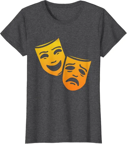Vista 5 de Comedia y tragedia griega teatro máscaras camiseta