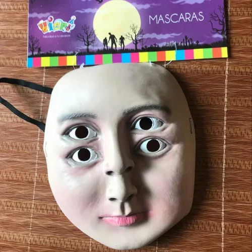 Vista 5 de Abaodam - Máscara de terror para Halloween, máscara de ojos de Halloween, suministros de accesorios para cosplay Four-Eyed Design, Lightweight