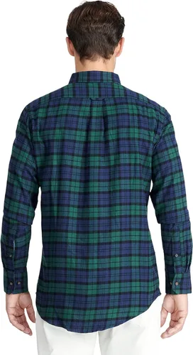 Vista 2 de IZOD Camisa elástica de manga larga de franela Advantage Performance para hombre