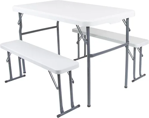 Vista 12 de Stansport Compact Portable Kids Picnic Table – Foldable Space-Saving Design with Locking Legs – Lightweight Children’s Picnic Set for Travel, Parks