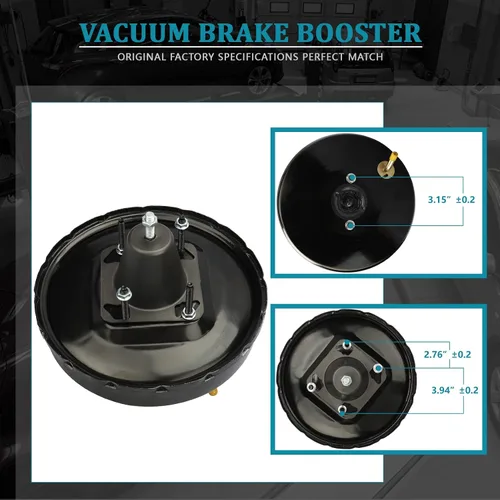 Vista 3 de IRONTEK Potenciador de freno de vacío 53-4905 para Toyota Tacoma #534905 AA1534905 5C-34905 5C-34905