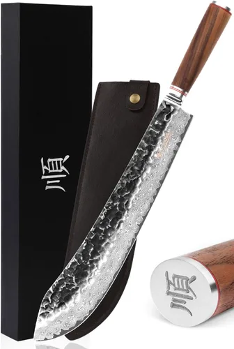 Vista 11 de YOUSUNLONG Cuchillo de rotura de 8" - Cortador de carne de carnicero