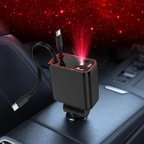 Vista 8 de 60W tipo C cargador de coche súper rápido Samsung para Galaxy S26/S25 Ultra Todo negro