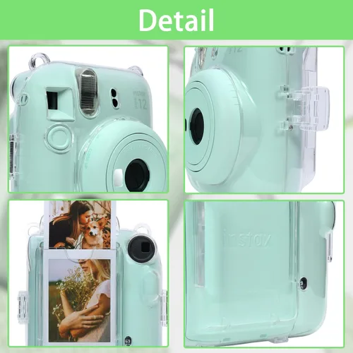 Vista 2 de Aenllosi - Funda para cámara Fujifilm Instax Mini 12, transparente