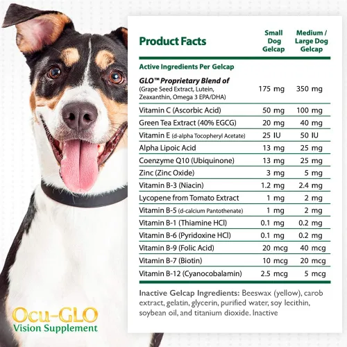 Vista 5 de Ocu-GLO Suplemento visual para perros medianos a grandes (45ct)