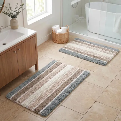 Vista 12 de Alfombra de baño diferente Aqua-turquesa