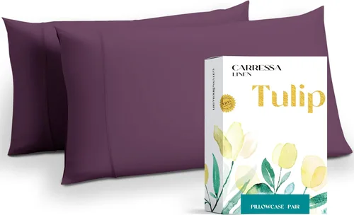 Vista 48 de Carressa Linen - Juego de sábanas individuales 100% algodón egipcio - Juego de sábanas individuales de 800 hilos de algodón egipcio